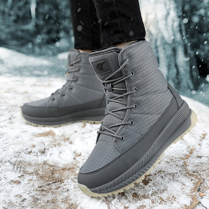 Women's Lace Up Waterproof Snow Boots – Detail View