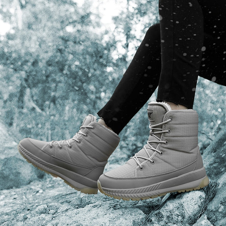 Women's Lace Up Waterproof Snow Boots – Detail View