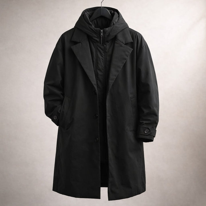 AMBROSE - HOODED LONG OVERCOAT 2