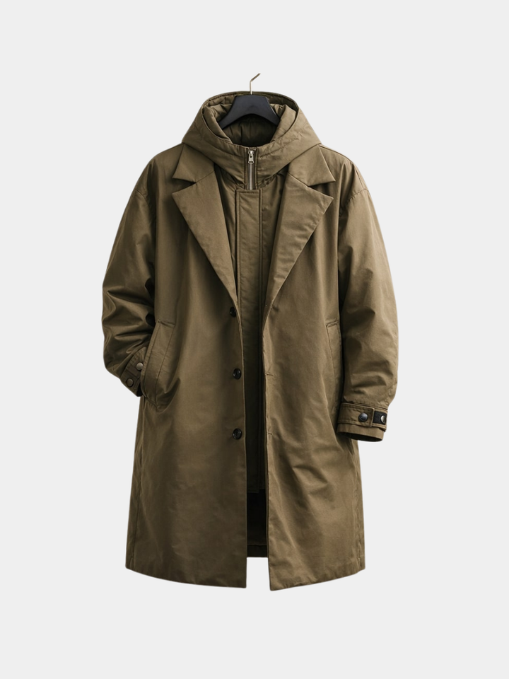 AMBROSE - HOODED LONG OVERCOAT 3