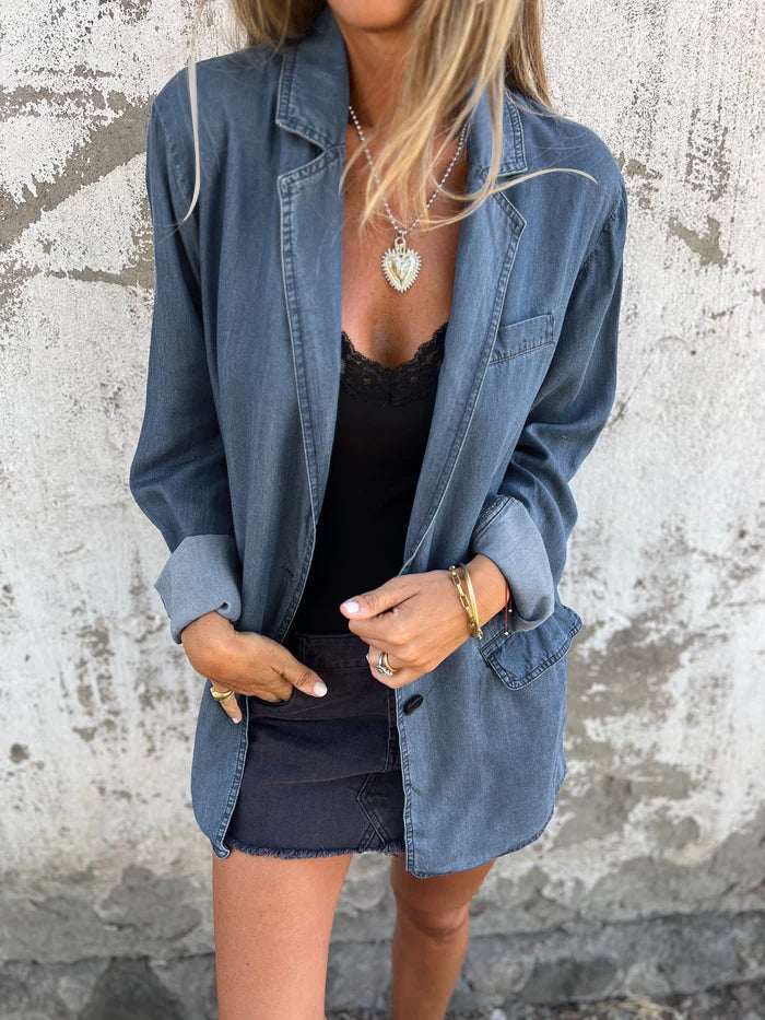 AMELIE - SOFT DENIM BLAZER 1
