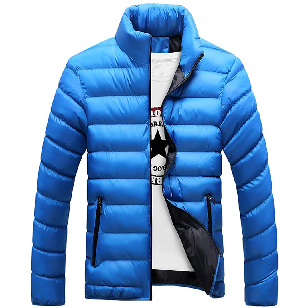 Men's Lightweight Puffer Jacket – Blue