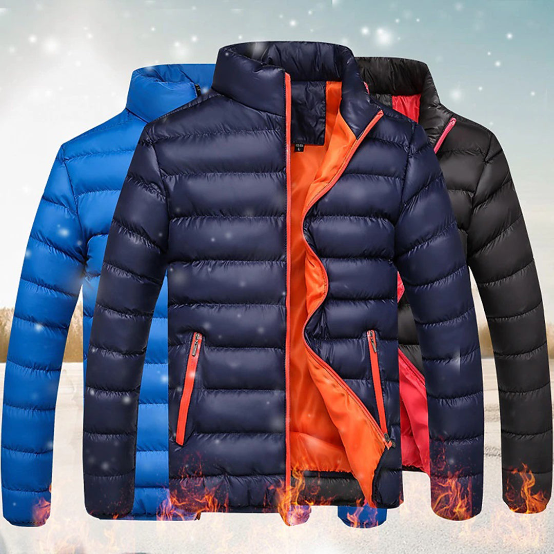 Men's Lightweight Puffer Jacket – Detail View