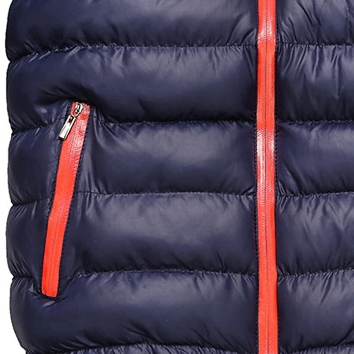 Men's Lightweight Puffer Jacket – Detail View
