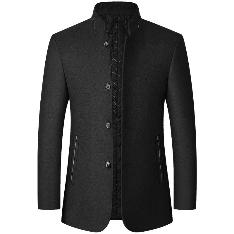 ARCHIE - QUILTED LINING WOOL COAT 3