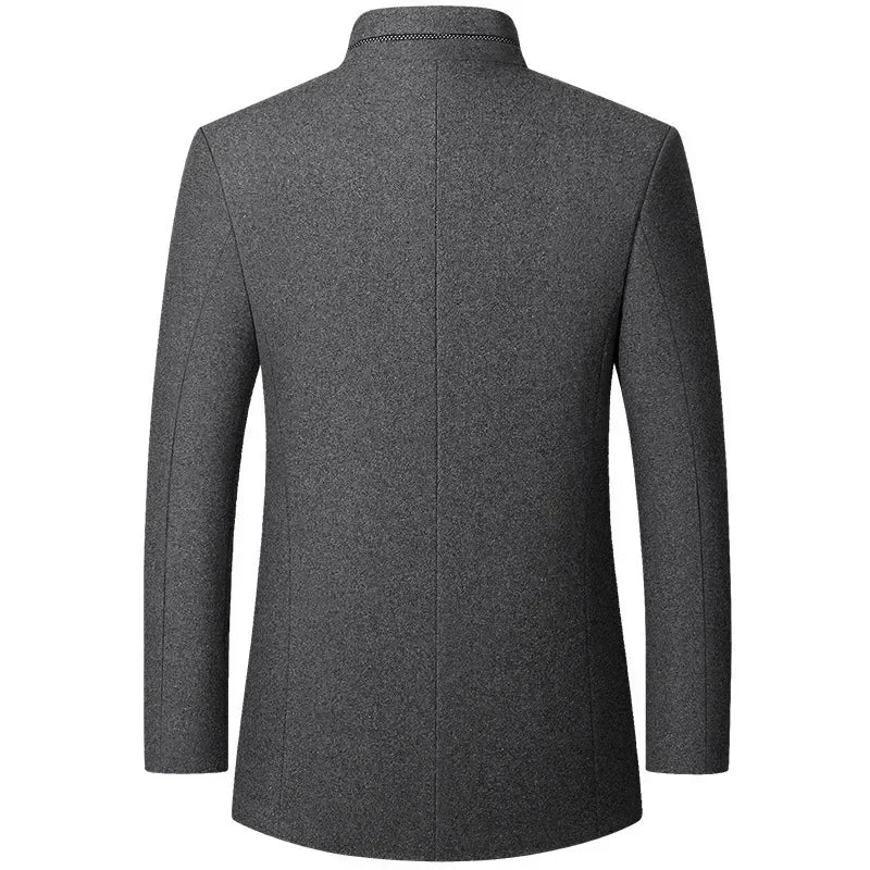 ARCHIE - QUILTED LINING WOOL COAT 5