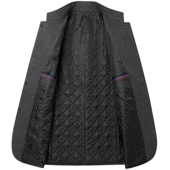 ARCHIE - QUILTED LINING WOOL COAT 6