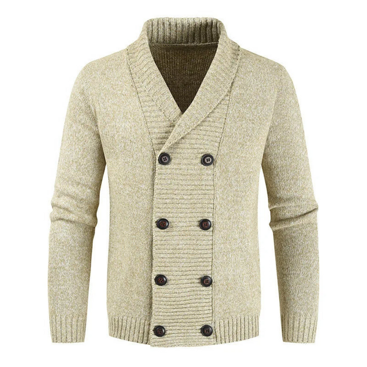 ARMAND | MEN'S DOUBLE BREASTED CARDIGAN SHAWL COLLAR SWEATER 2
