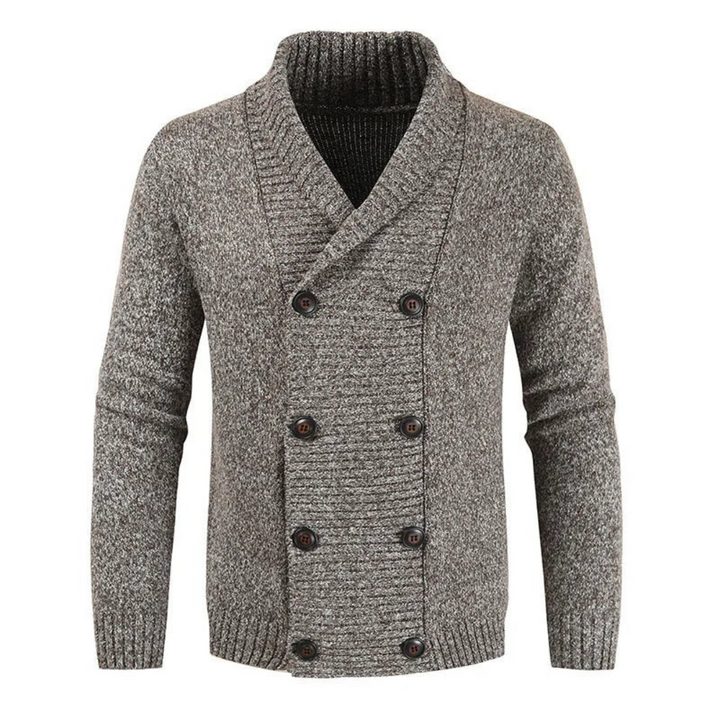 ARMAND | MEN'S DOUBLE BREASTED CARDIGAN SHAWL COLLAR SWEATER 3