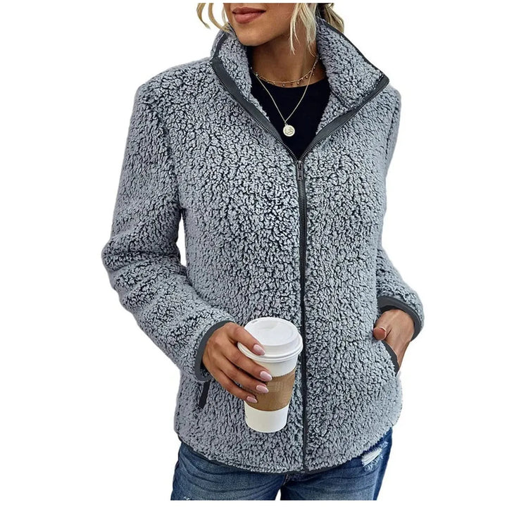 ARMELLE | WOMEN'S SHERPA FLEECE JACKET ZIP UP FUZZY 3