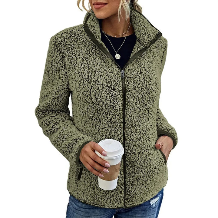 ARMELLE | WOMEN'S SHERPA FLEECE JACKET ZIP UP FUZZY 8
