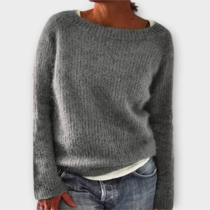 ASTRID - FAIR ISLE YOKE KNIT SWEATER 1