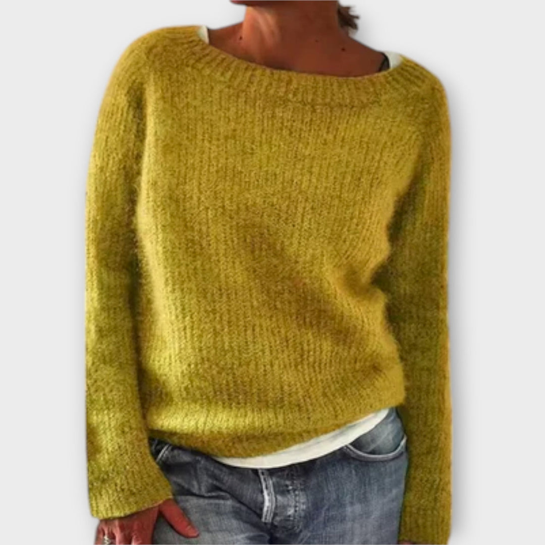 ASTRID - FAIR ISLE YOKE KNIT SWEATER 4