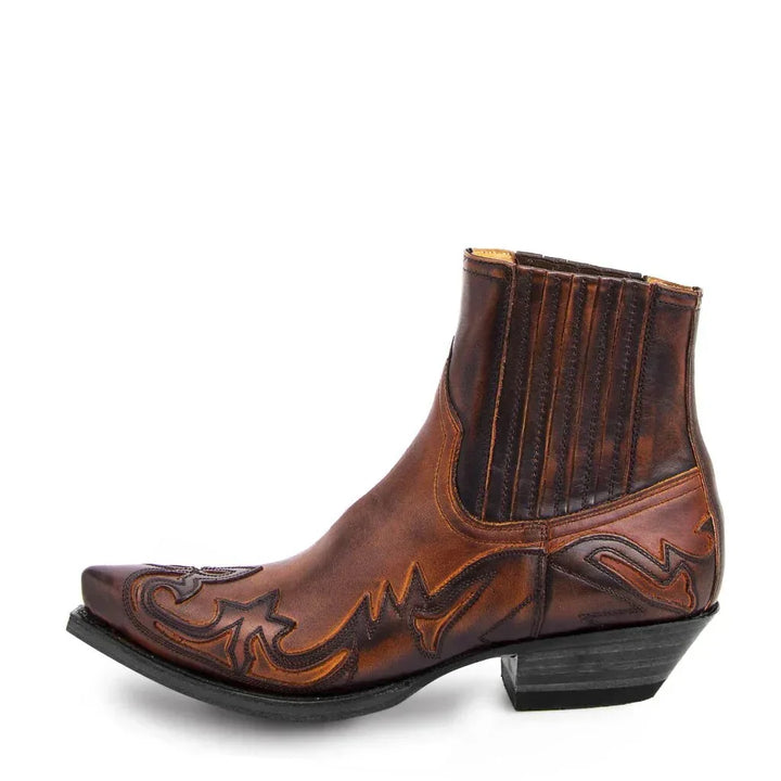 AUGUST - WESTERN LEATHER ANKLE BOOTS 2