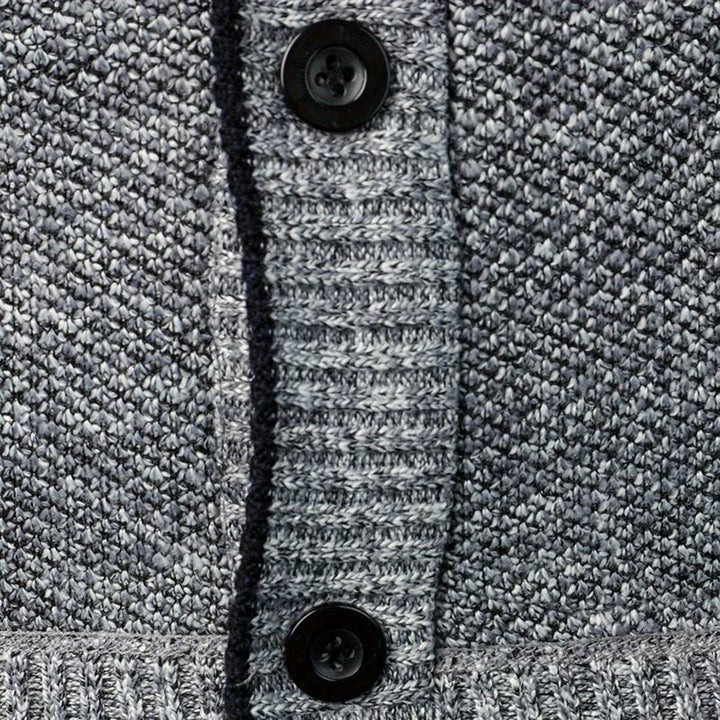 AUGUSTIN | MEN'S SHAWL COLLAR CARDIGAN SWEATER BUTTON UP KNIT 4