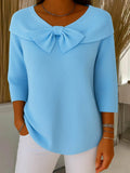Mylie | Women's Bow Neck Knit Sweater