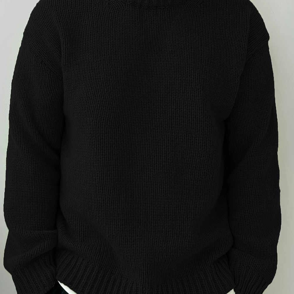BAPTISTE | MEN'S CHUNKY KNIT OVERSIZED CREW NECK SWEATER 2