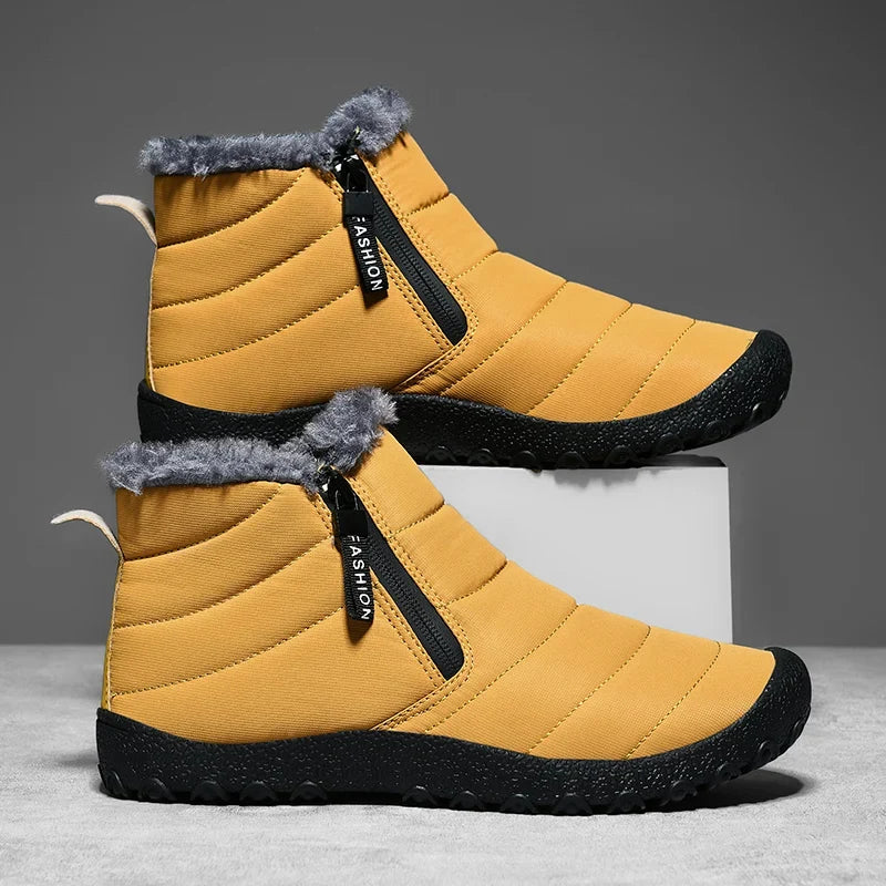 Men's Slip On Waterproof Snow Boots – Detail View