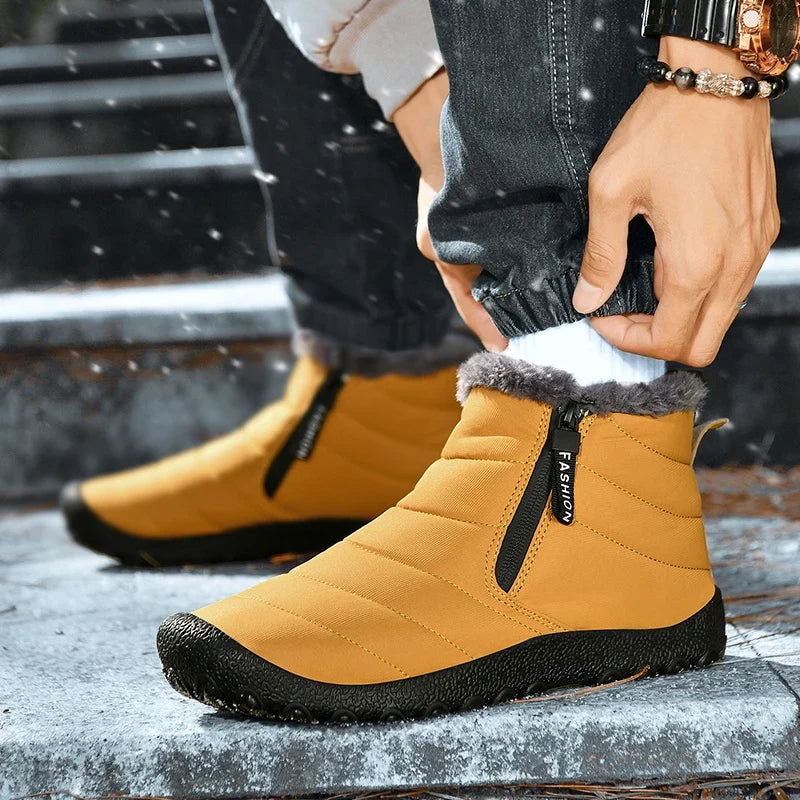 Men's Slip On Waterproof Snow Boots – Detail View