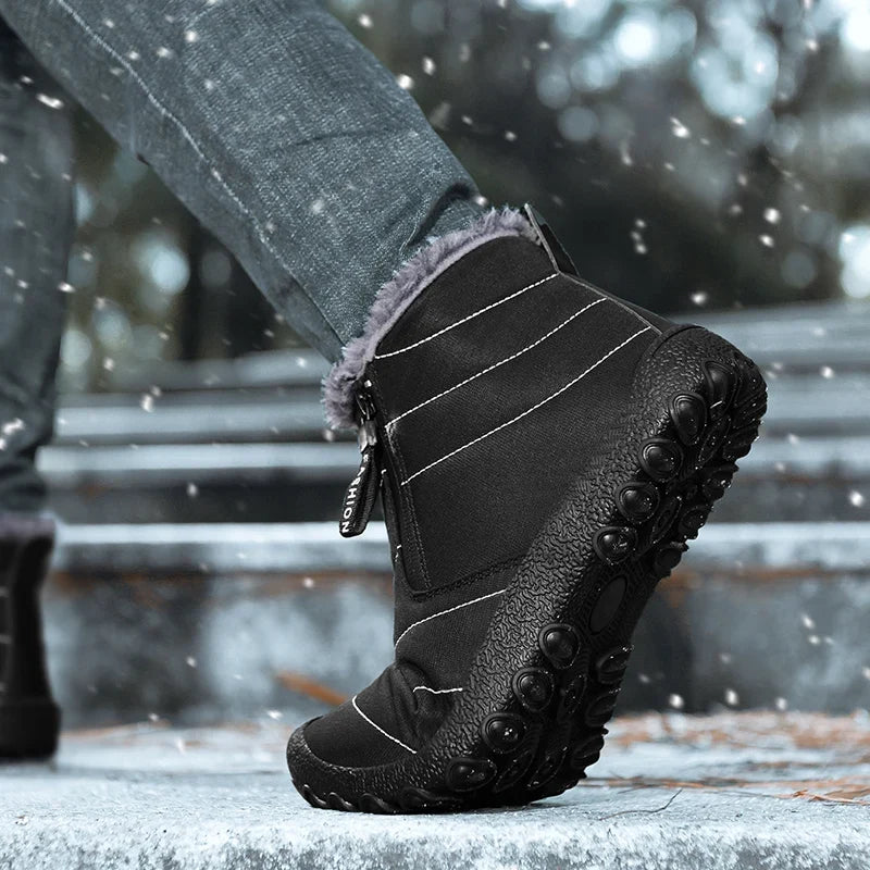 Men's Slip On Waterproof Snow Boots – Detail View