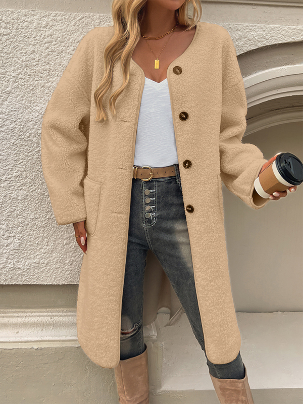 BENOITE | WOMEN'S LONG TEDDY COAT SHERPA FLEECE WINTER 11