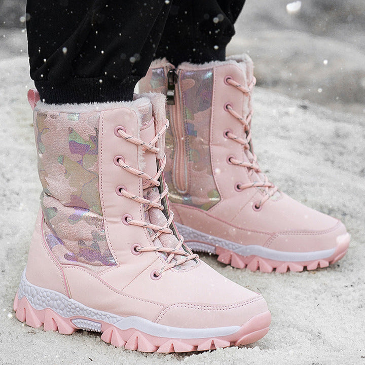 BERENICE | WOMEN'S ORTHOPEDIC SNOW BOOTS MID CALF LACE UP 3