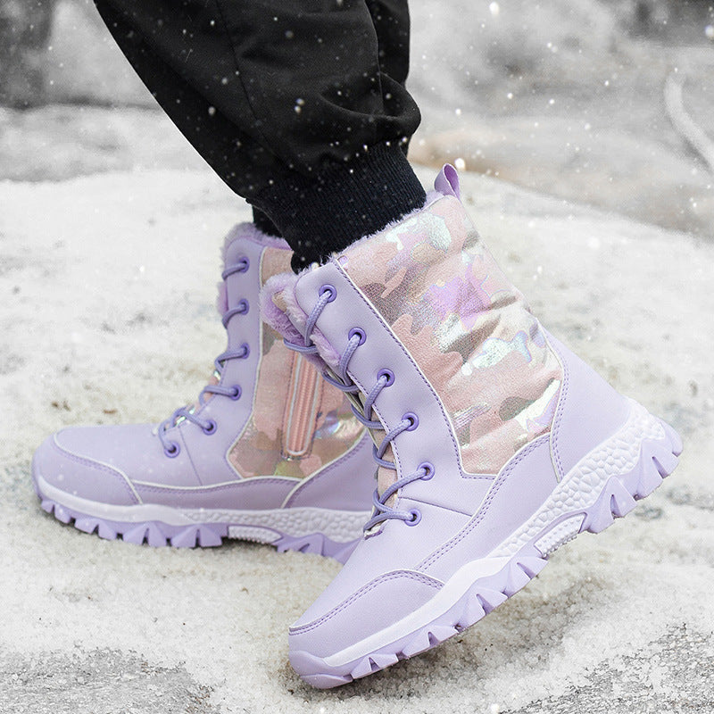 BERENICE | WOMEN'S ORTHOPEDIC SNOW BOOTS MID CALF LACE UP 6