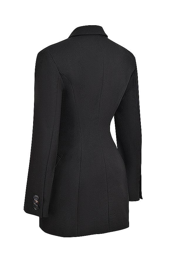 BLAIR - BLACK TAILORED BLAZER MINI DRESS 7