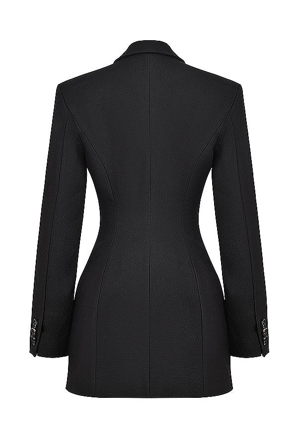 BLAIR - BLACK TAILORED BLAZER MINI DRESS 8