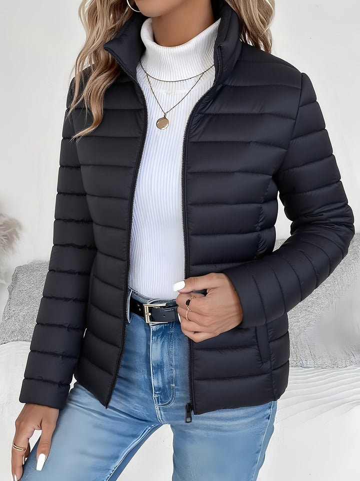 BLANDINE | WOMEN'S STAND COLLAR QUILTED PUFFER JACKET 1