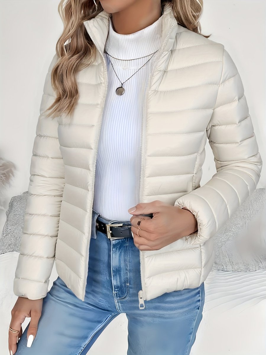 BLANDINE | WOMEN'S STAND COLLAR QUILTED PUFFER JACKET 10
