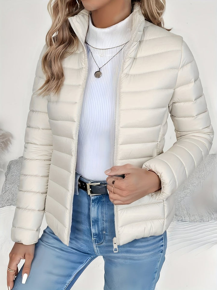 BLANDINE | WOMEN'S STAND COLLAR QUILTED PUFFER JACKET 10