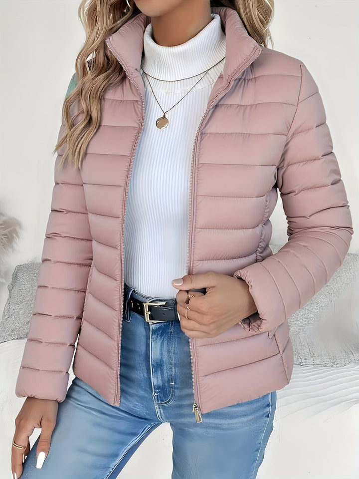 BLANDINE | WOMEN'S STAND COLLAR QUILTED PUFFER JACKET 7