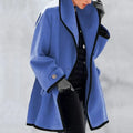 Vivian | Women's Shawl Collar Contrast Trim Coat
