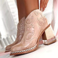 Paislee | Women's Western Leather Ankle Boots