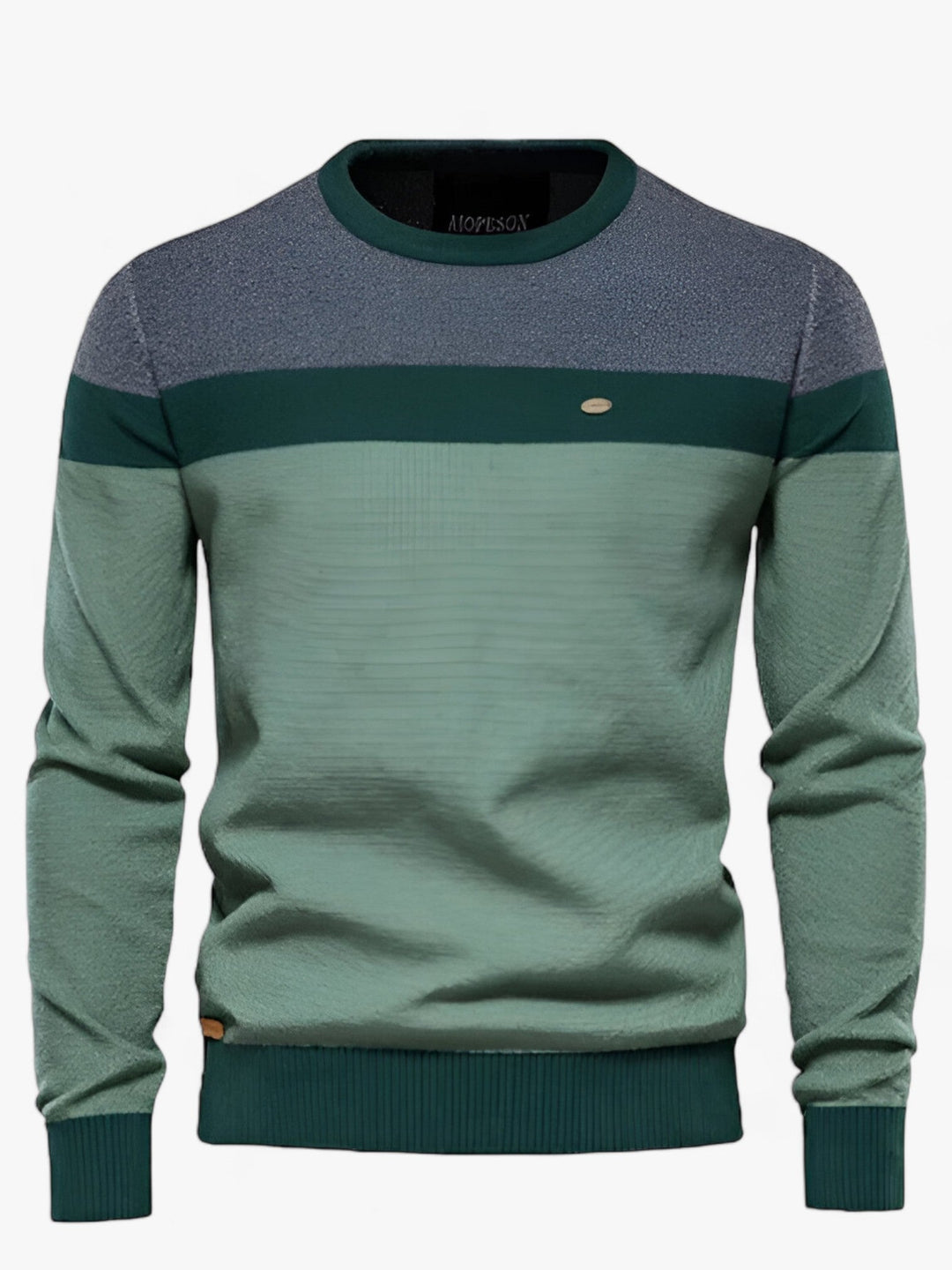 BRAMWELL - COLOUR BLOCK CREW NECK SWEATER 1
