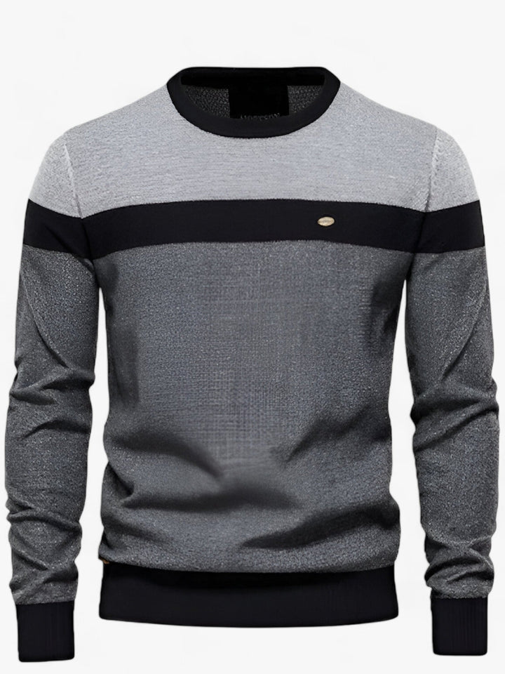 BRAMWELL - COLOUR BLOCK CREW NECK SWEATER 3