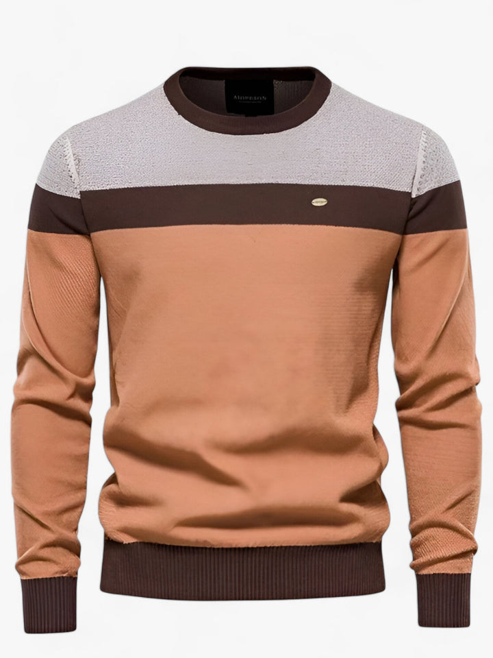 BRAMWELL - COLOUR BLOCK CREW NECK SWEATER 4