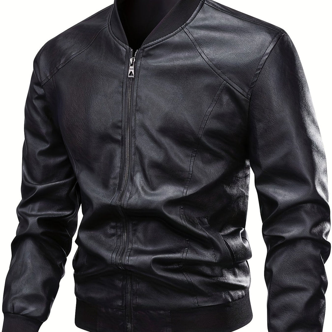 BROGAN - BOMBER MEN'S LEATHER JACKET 2