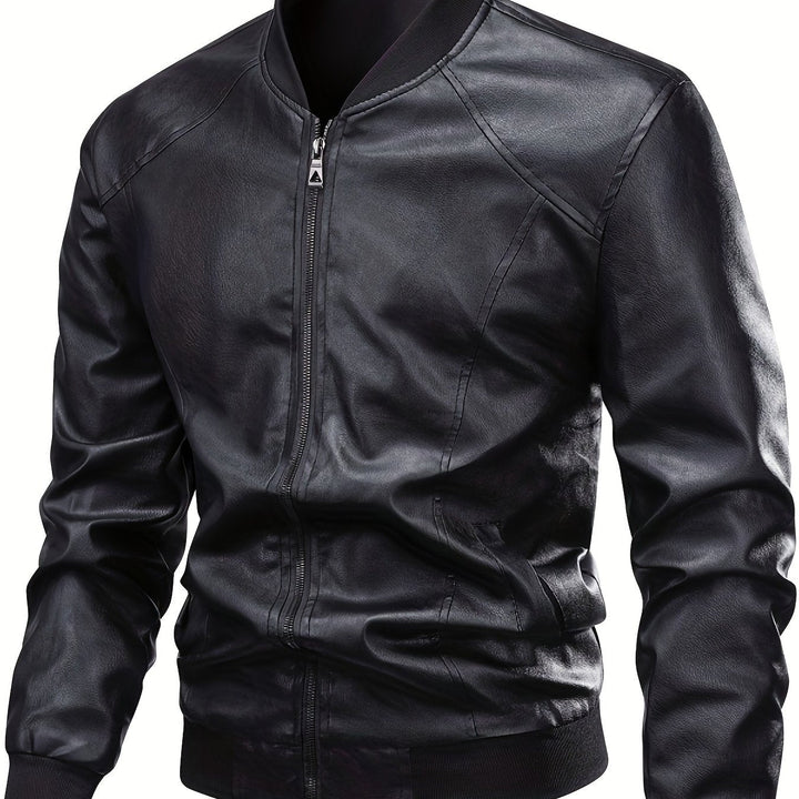 BROGAN - BOMBER MEN'S LEATHER JACKET 2