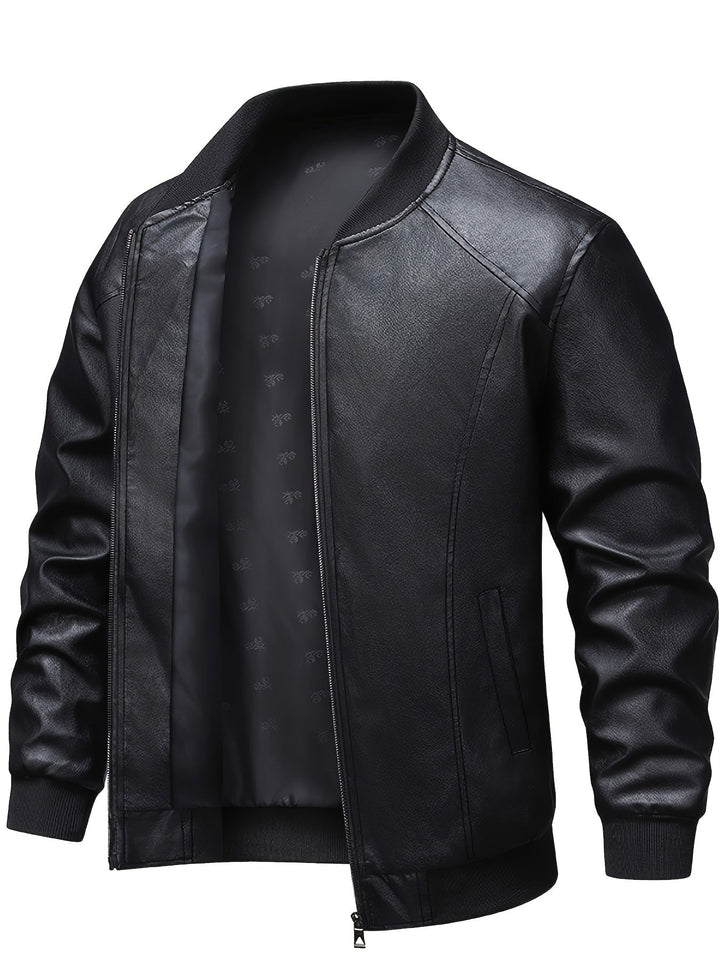 BROGAN - BOMBER MEN'S LEATHER JACKET 4