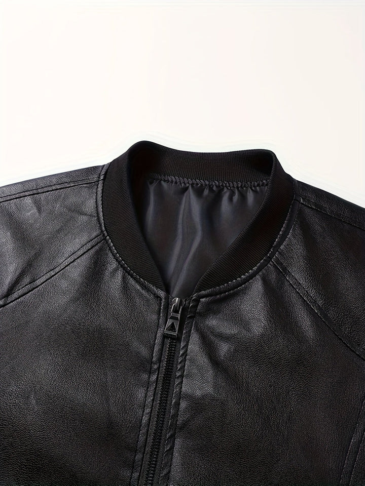BROGAN - BOMBER MEN'S LEATHER JACKET 8