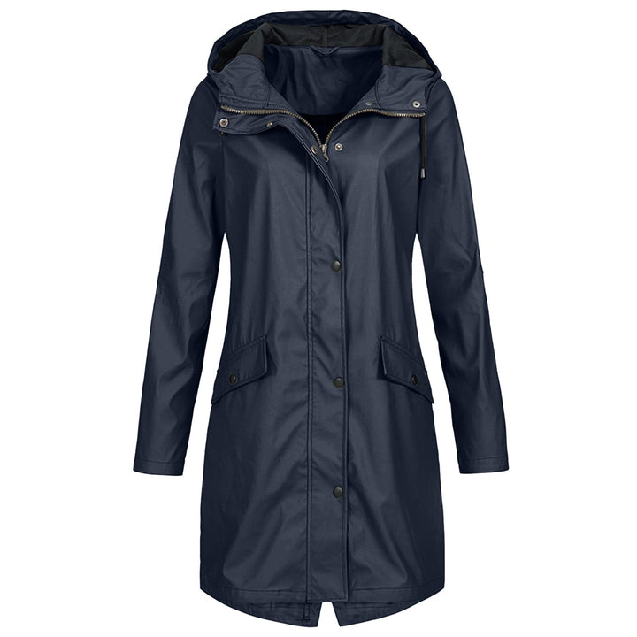 BRYONY - LONGLINE HOODED RAINCOAT 1