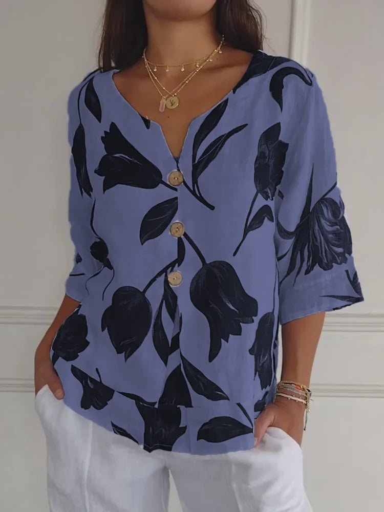 ZARIYA – PRINTED SPRING TUNIC FOR WOMEN