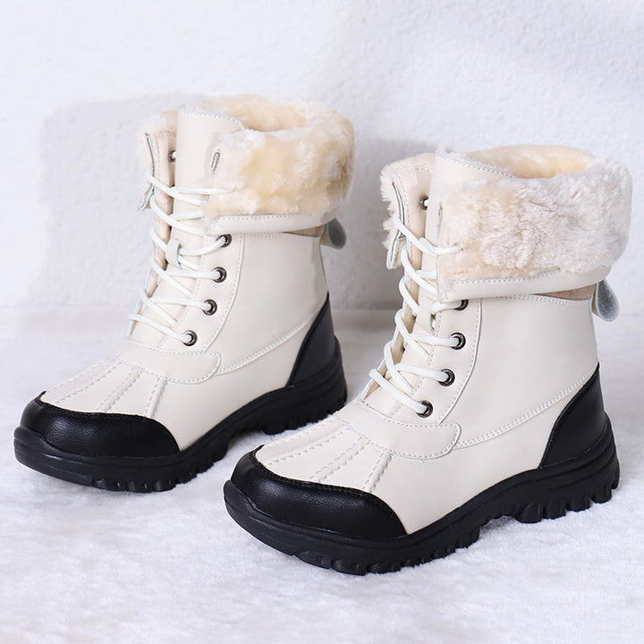 CAMELIA | WOMEN'S ORTHOPEDIC FUR LINED WINTER BOOTS LACE UP 1