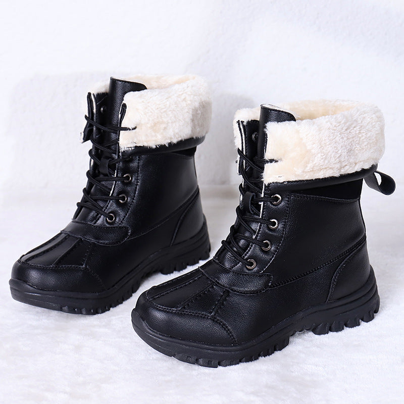 CAMELIA | WOMEN'S ORTHOPEDIC FUR LINED WINTER BOOTS LACE UP 2