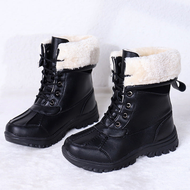 CAMELIA | WOMEN'S ORTHOPEDIC FUR LINED WINTER BOOTS LACE UP 2