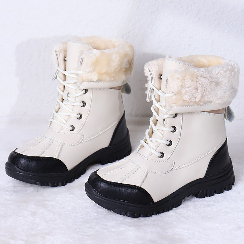 CAMELIA | WOMEN'S ORTHOPEDIC FUR LINED WINTER BOOTS LACE UP 3