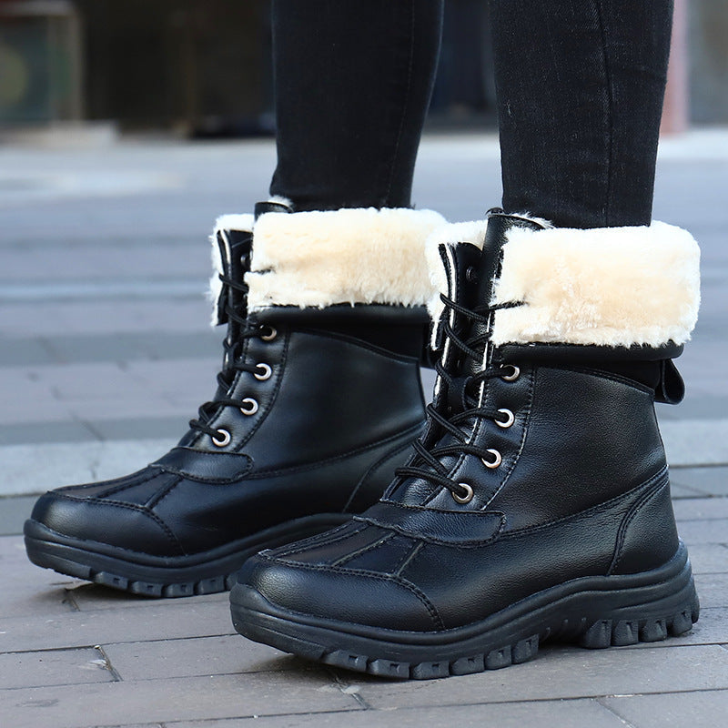 CAMELIA | WOMEN'S ORTHOPEDIC FUR LINED WINTER BOOTS LACE UP 4