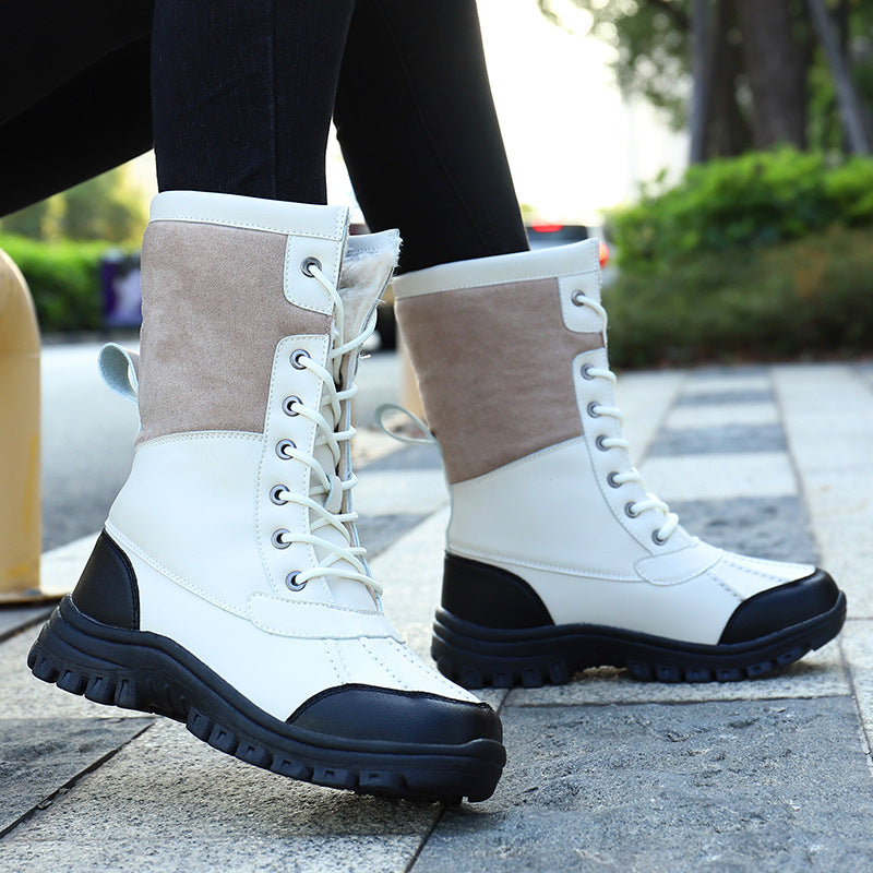 CAMELIA | WOMEN'S ORTHOPEDIC FUR LINED WINTER BOOTS LACE UP 5